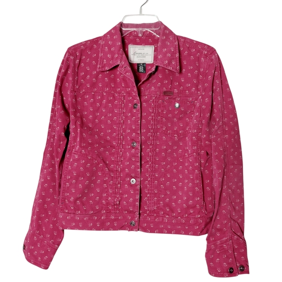 Ralph Lauren Vintage Red Jacket W/Floral Pattern Western Style Size M - Picture 1 of 9